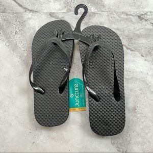 Juncture New Black Flip Flops‎ 11/12